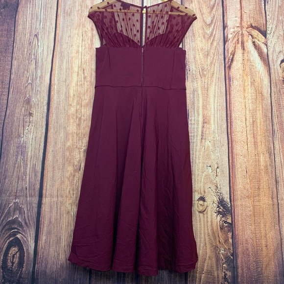 Torrid Dress w/Lace Polka Dot Shoulder Back 10 - Picture 7 of 8